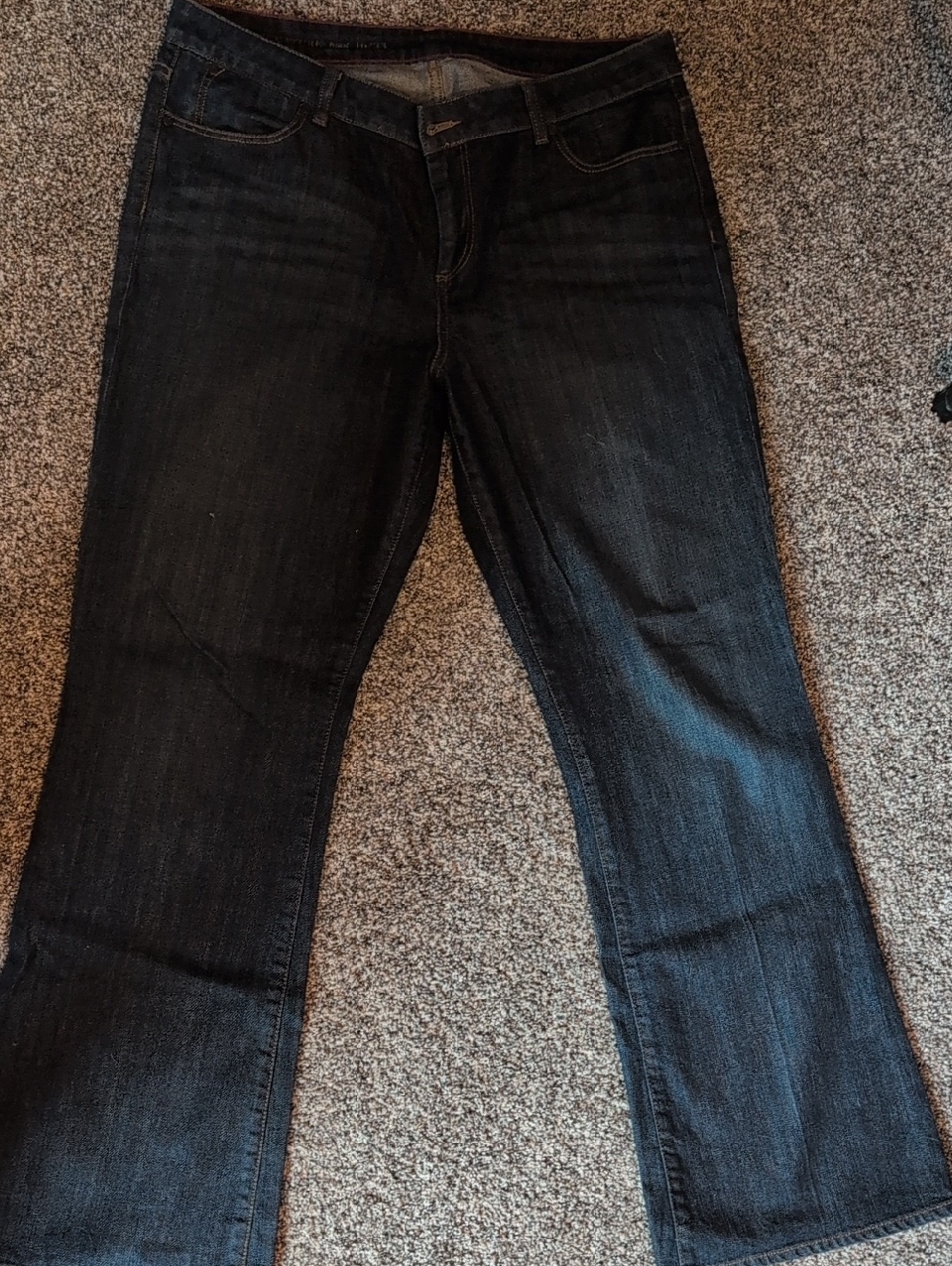 Talbots Bootcut Jeans In Dark Indigo